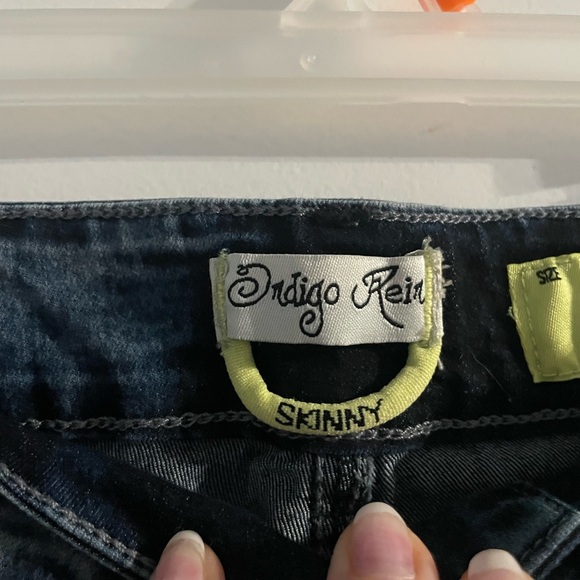 SALE! Stylish Indigo Rein Blue Denim Skinny Jeans in size 9 - Picture 2 of 6